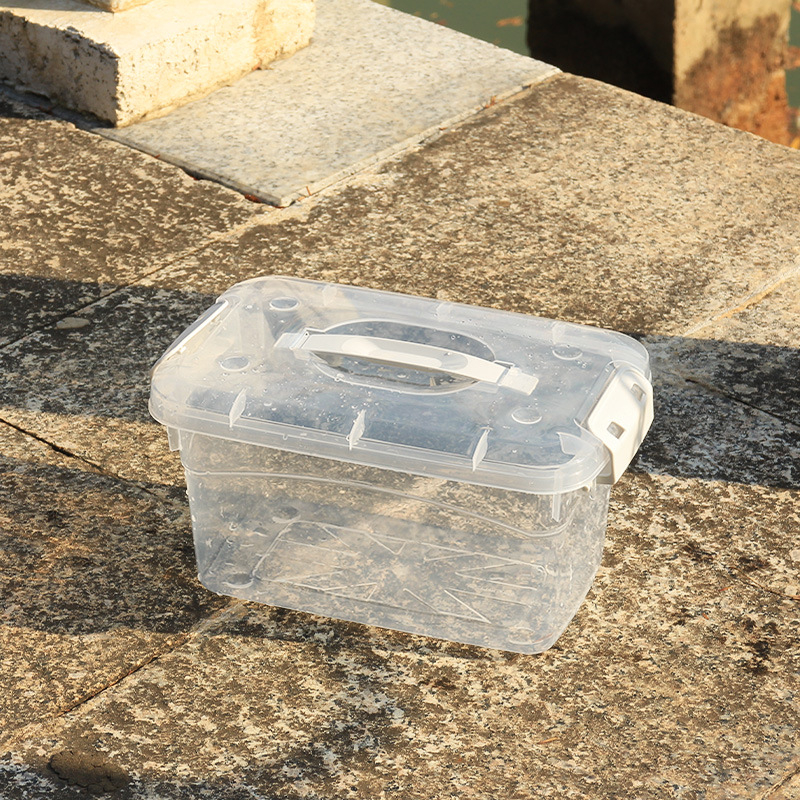 Pastiprināta pārnēsājamā makšķerēšanas kaste ar dzīvu zivju spaini un bruņurupuču barošanas tvertni (Materiāls: Plastmasa; Bruto svars: Cits)