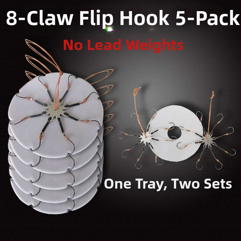 Zivju āķu komplekts – astoņskājains āķis, bez asmens, griežama plāksne un kvadrātveida ēdams jūras makšķerēšanai