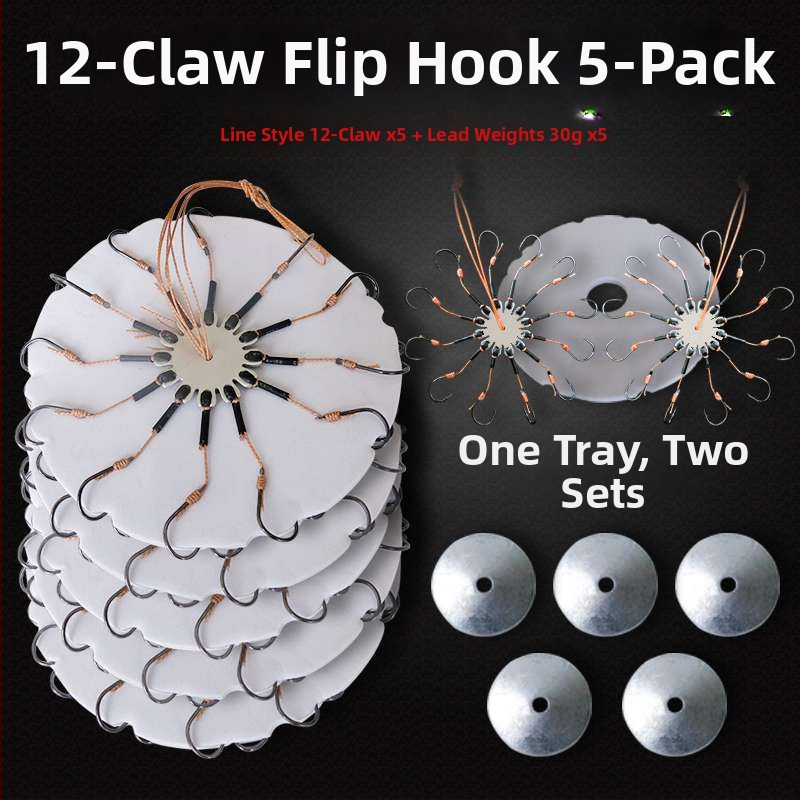 Zivju āķu komplekts – astoņskājains āķis, bez asmens, griežama plāksne un kvadrātveida ēdams jūras makšķerēšanai