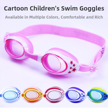 Σετ για παιδιά: καπέλο κολύμβησης από σιλικόνη και γυαλιά κολύμβησης με αντιθαμβωτικά φακοί πολυκαρβονικοί, σχέδιο καρχαρία