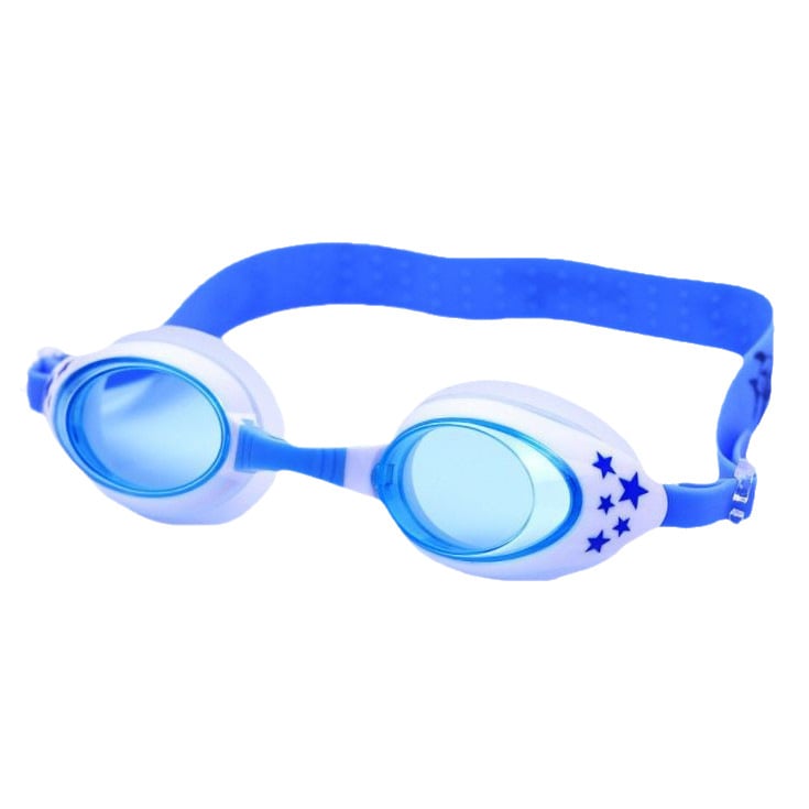 Σετ για παιδιά: καπέλο κολύμβησης από σιλικόνη και γυαλιά κολύμβησης με αντιθαμβωτικά φακοί πολυκαρβονικοί, σχέδιο καρχαρία