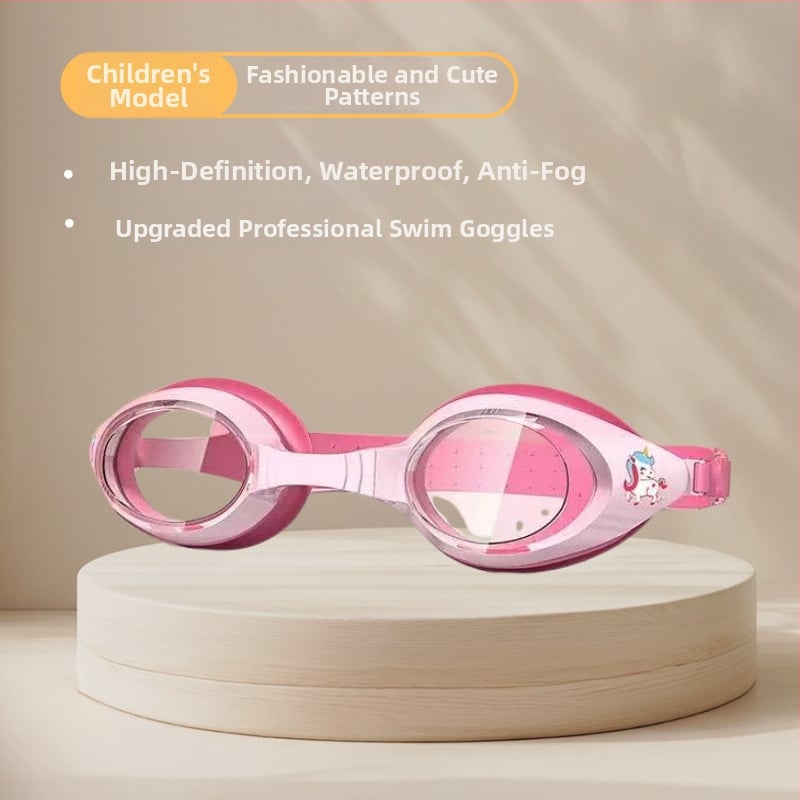 Σετ για παιδιά: καπέλο κολύμβησης από σιλικόνη και γυαλιά κολύμβησης με αντιθαμβωτικά φακοί πολυκαρβονικοί, σχέδιο καρχαρία