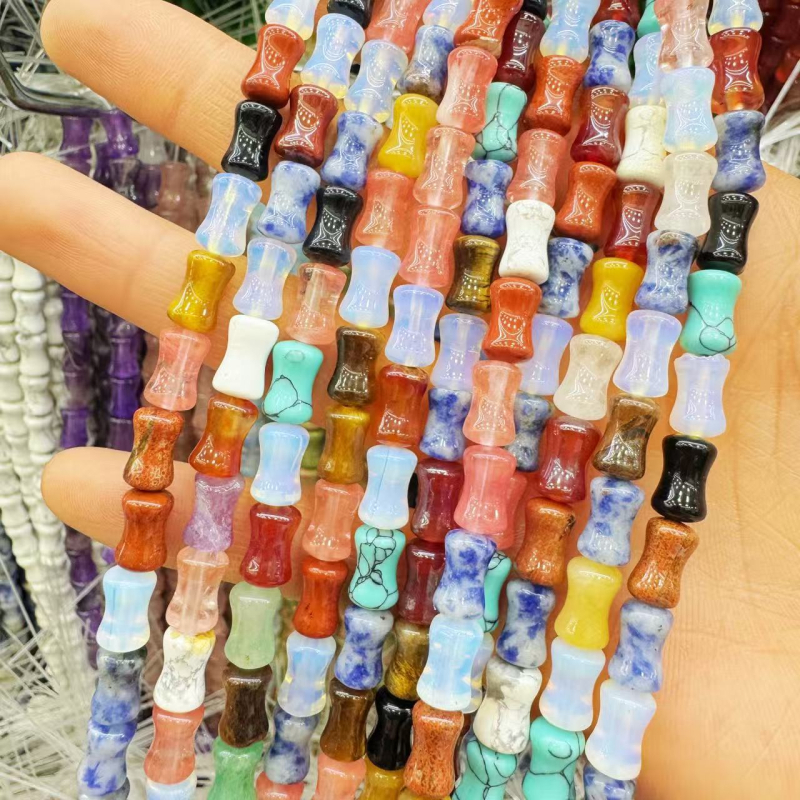6x10mm prirodne kamen segmentne perle za DIY narukvice i ogrlice – poluproizvodi za nakit