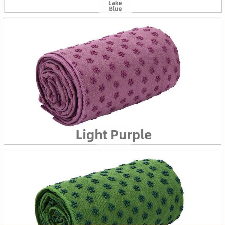 Joga matu dvielis, biezs, pretslīdējošs, mazgājas veļas mašīnā