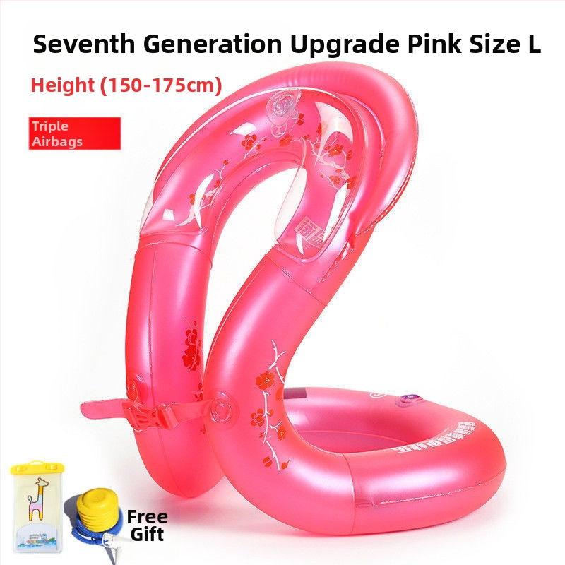 Bērnu peldēšanas riņķis ar paduses dizainu un apgāšanos aizsardzību, PVC materiāls, vienkrāsains raksts