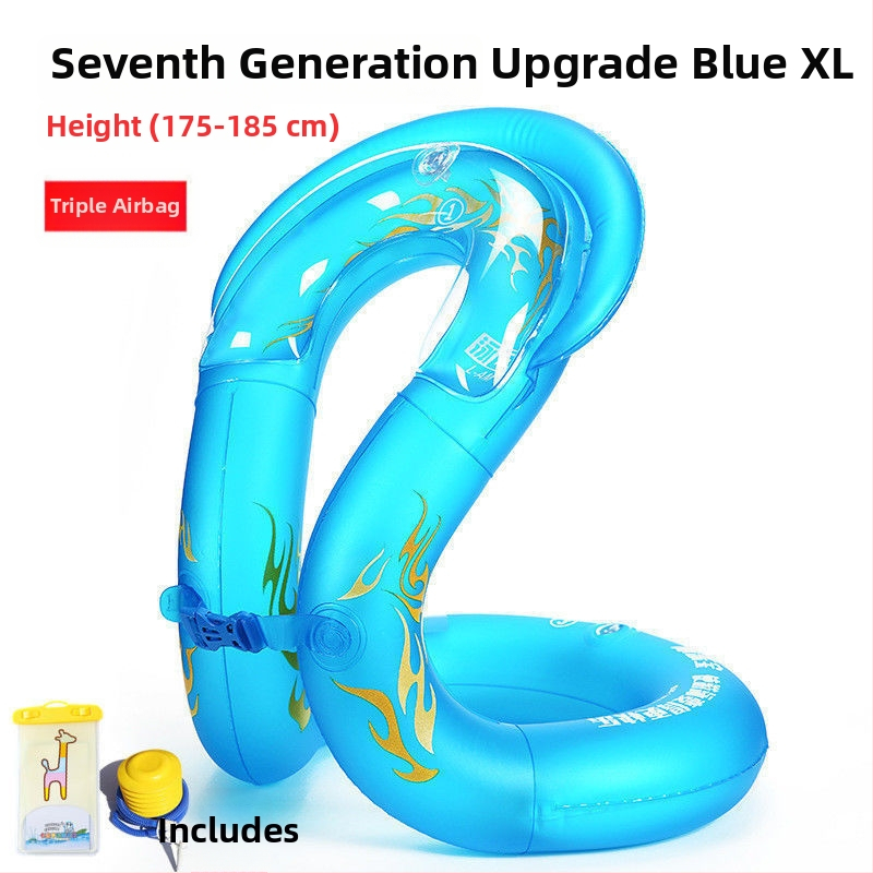 Bērnu peldēšanas riņķis ar paduses dizainu un apgāšanos aizsardzību, PVC materiāls, vienkrāsains raksts