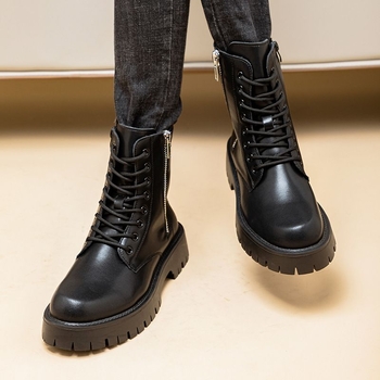 Muške Martin čizme, britanskog stila, gornji dio od mikrovlaknaste kože, flis podstava, debeli gumeni potplat