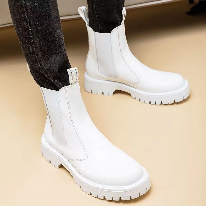 Muške Martin čizme, britanskog stila, gornji dio od mikrovlaknaste kože, flis podstava, debeli gumeni potplat