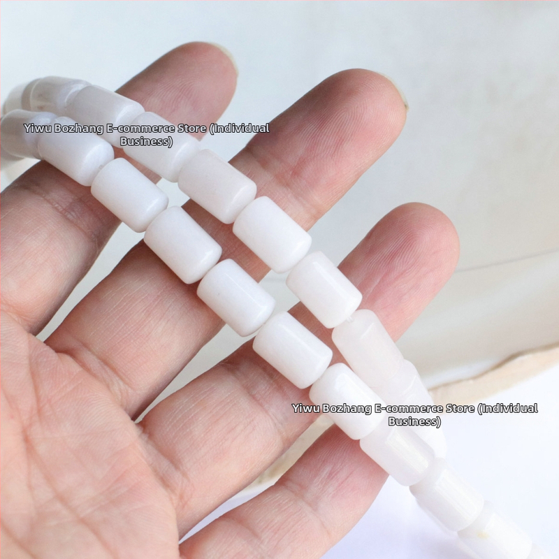 8x12 mm okrugle cijevne perle žuti jadeit, ružičasti kvarc, maslinasti jadeit i pjega kamen – DIY nakit i narukvica