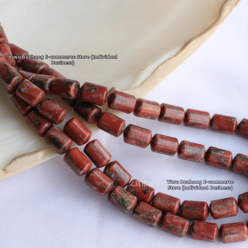 8x12 mm okrugle cijevne perle žuti jadeit, ružičasti kvarc, maslinasti jadeit i pjega kamen – DIY nakit i narukvica