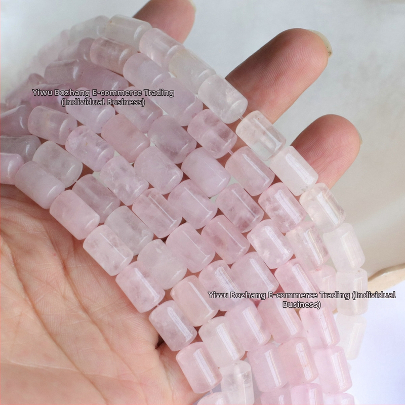 8x12 mm okrugle cijevne perle žuti jadeit, ružičasti kvarc, maslinasti jadeit i pjega kamen – DIY nakit i narukvica