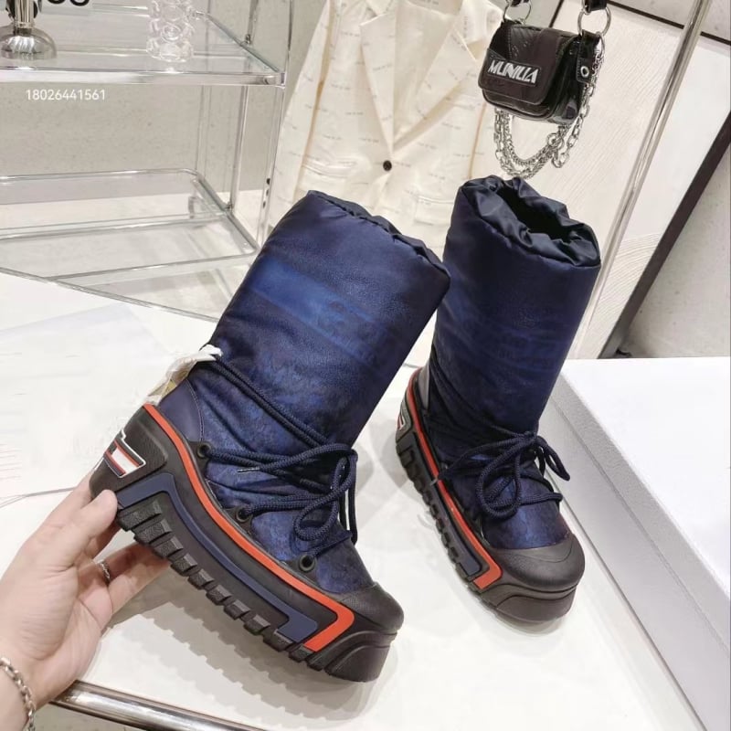 Moteriški žieminiai sniego botai su aukštu viršumi, klininis kulnas, šilkinis viršus, guma padas, avių velūro įdėklas