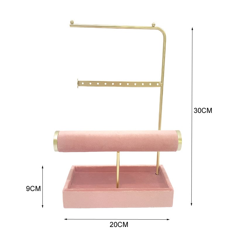 Rotaslietu izstādes statīvs, metāla rāmis, piecu stāvu, samta korpuss, ražošanas process: dzelzs