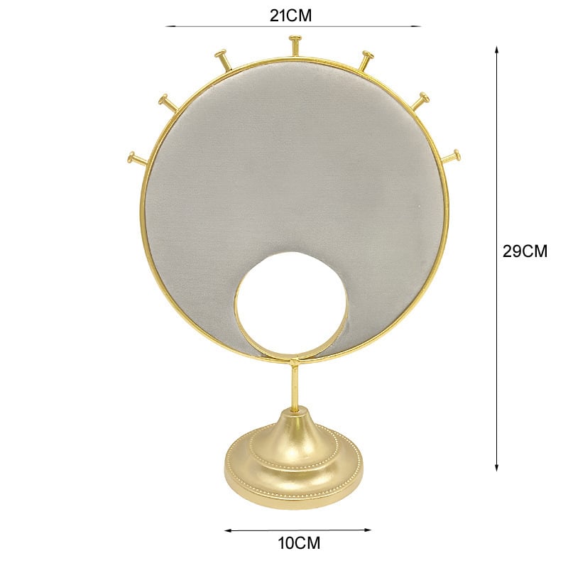 Rotaslietu izstādes statīvs, metāla rāmis, piecu stāvu, samta korpuss, ražošanas process: dzelzs