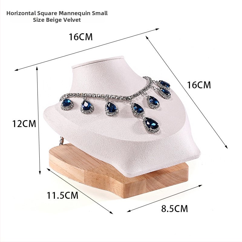 Kaklaru demonstrācijas statīvs – portreta dizains, ciets koks, korpuss ar flaneli, splicing tehnika, 2024. gada vasara