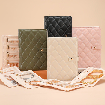 Novi veliki kožni organizator za nakit, zaštita od oksidacije, prilagodljivi putni clutch uz baršunastu torbicu