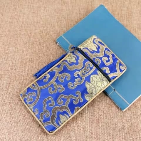 Sutra platnena torbica sa zatvaračem i kopčom, torba za sveta pisma (kategorija: torba za nakit; materijal: drugo)