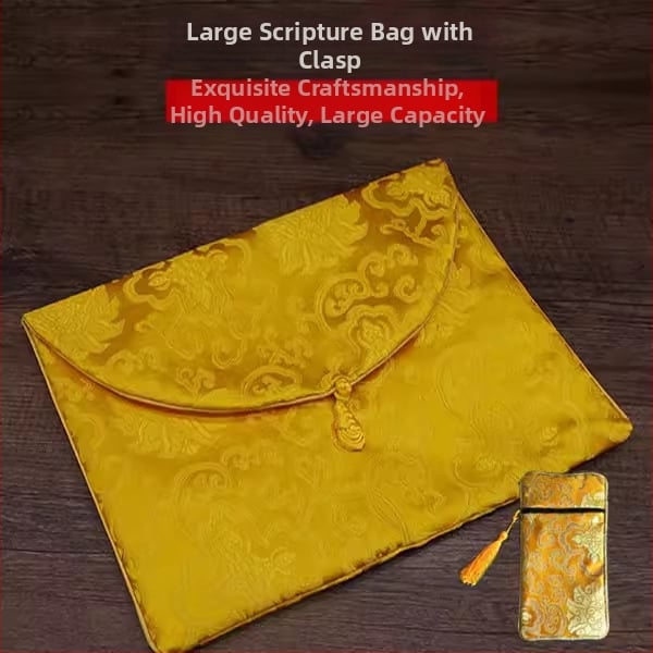 Sutra platnena torbica sa zatvaračem i kopčom, torba za sveta pisma (kategorija: torba za nakit; materijal: drugo)