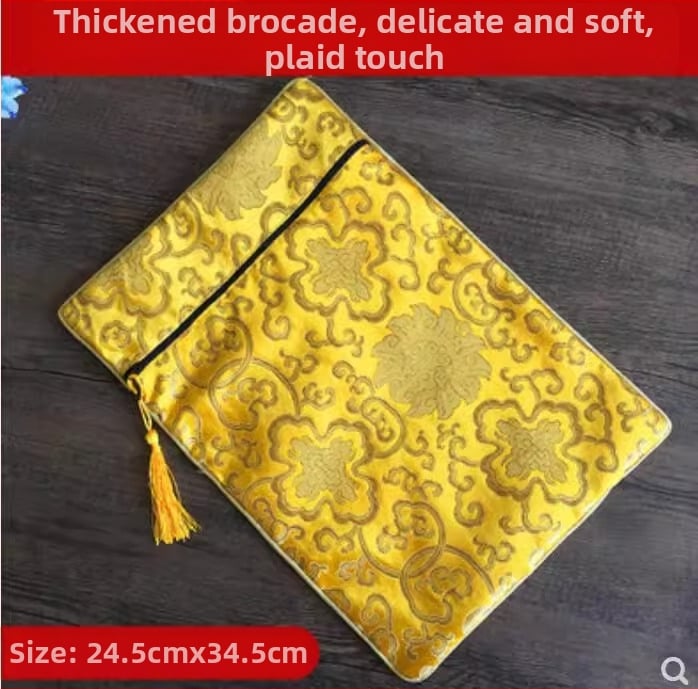 Sutra platnena torbica sa zatvaračem i kopčom, torba za sveta pisma (kategorija: torba za nakit; materijal: drugo)