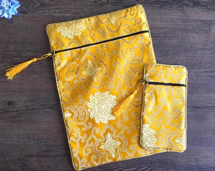 Sutra platnena torbica sa zatvaračem i kopčom, torba za sveta pisma (kategorija: torba za nakit; materijal: drugo)