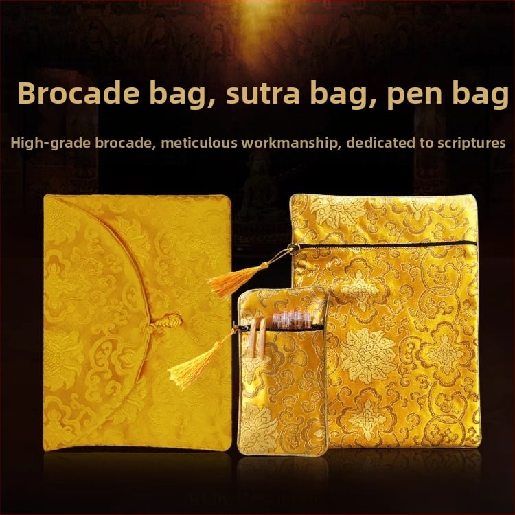 Sutra platnena torbica sa zatvaračem i kopčom, torba za sveta pisma (kategorija: torba za nakit; materijal: drugo)