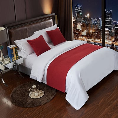 Szállodai ágyneműkészlet csíkos mintával, poliészter, testreszabható logó, kínai klasszikus stílus