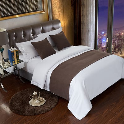 Szállodai ágyneműkészlet csíkos mintával, poliészter, testreszabható logó, kínai klasszikus stílus