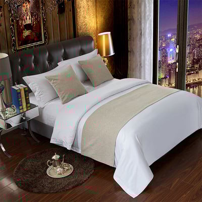 Szállodai ágyneműkészlet csíkos mintával, poliészter, testreszabható logó, kínai klasszikus stílus