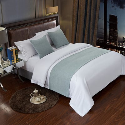 Szállodai ágyneműkészlet csíkos mintával, poliészter, testreszabható logó, kínai klasszikus stílus