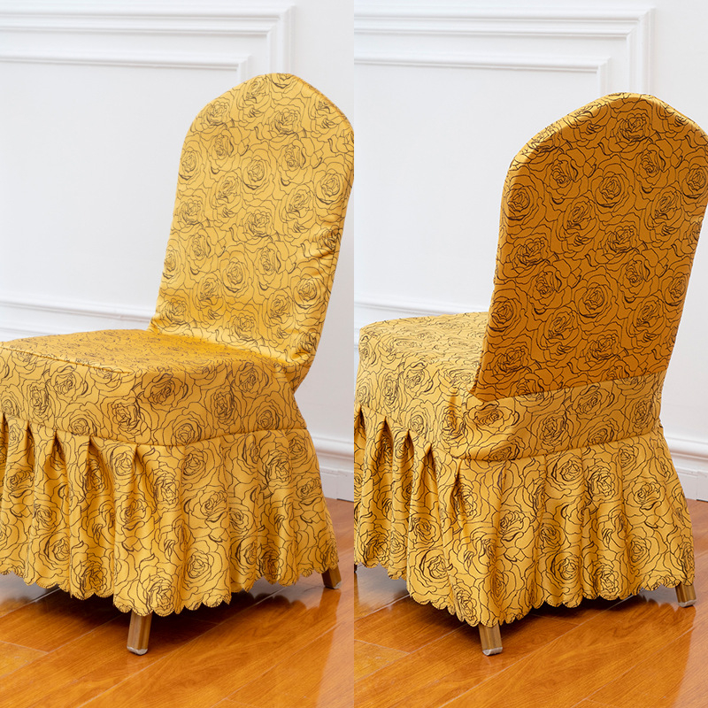 Krēsla pārvalks restorāniem un viesnīcām, moderns un vienkāršs stils, poliester materiāls, viesnīcu stils, zīmols New Shangmei