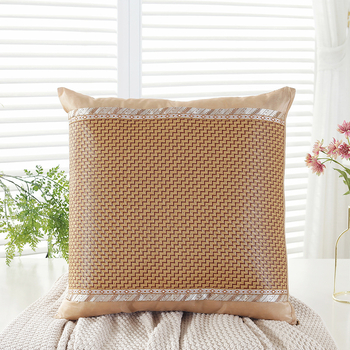 Husă de pernă, dublu față, din ice silk, model uni, pentru sufragerie