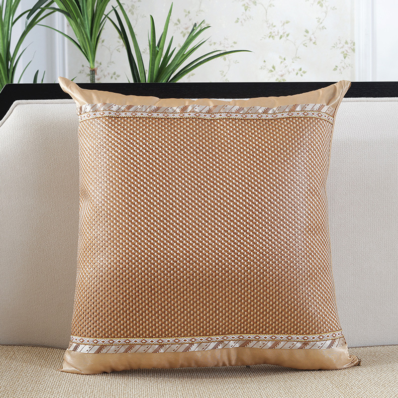 Husă de pernă, dublu față, din ice silk, model uni, pentru sufragerie