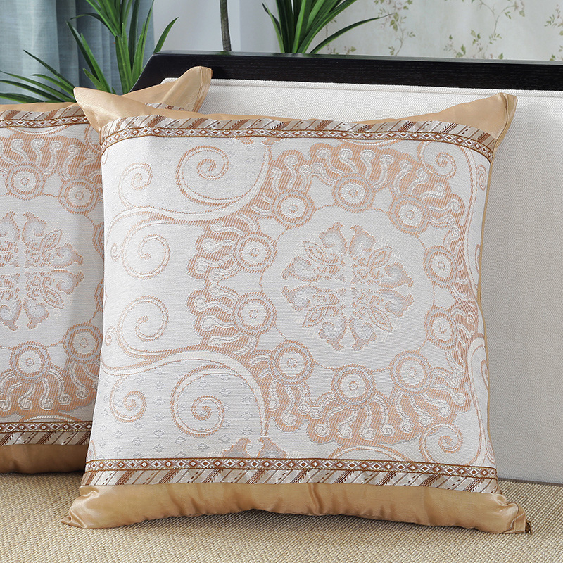 Husă de pernă, dublu față, din ice silk, model uni, pentru sufragerie