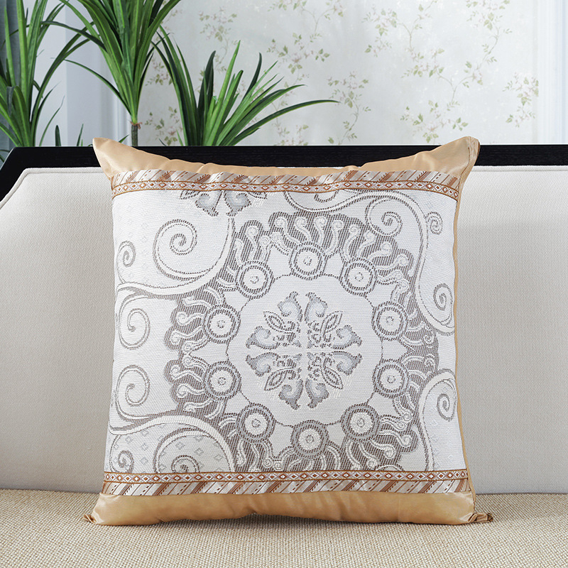 Husă de pernă, dublu față, din ice silk, model uni, pentru sufragerie