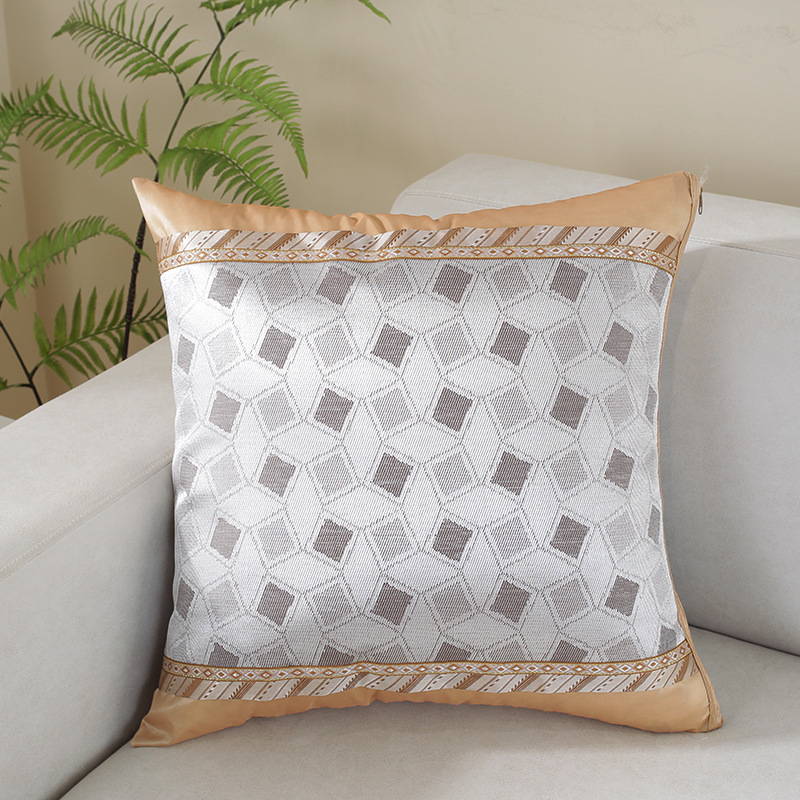 Husă de pernă, dublu față, din ice silk, model uni, pentru sufragerie