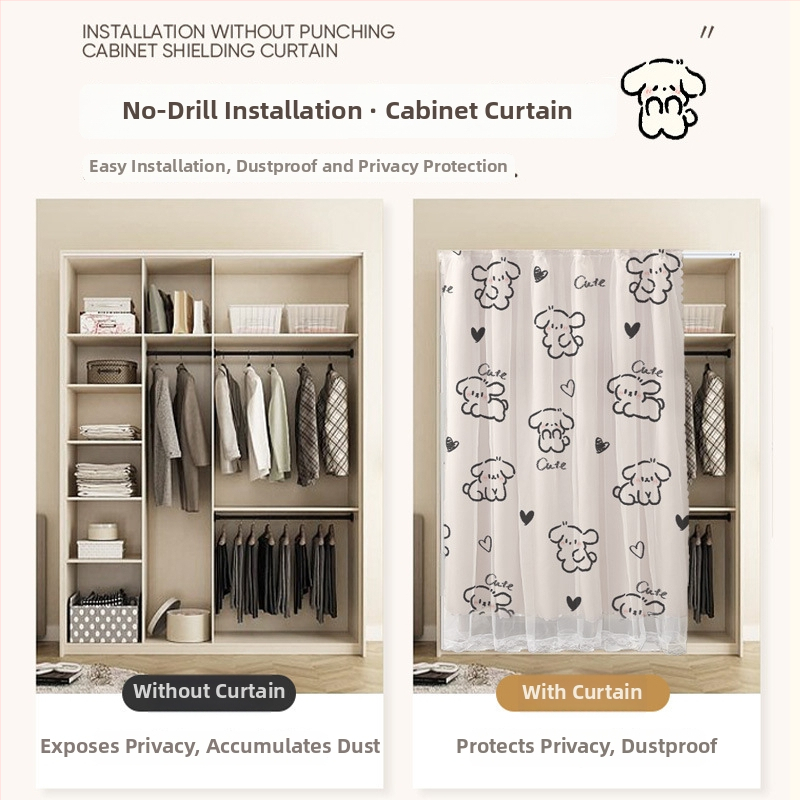 Textilný záves do skriniek a dverí — materiál textil, typ závesu: textilný dverový záves, moderný minimalistický štýl, vzor scenéria