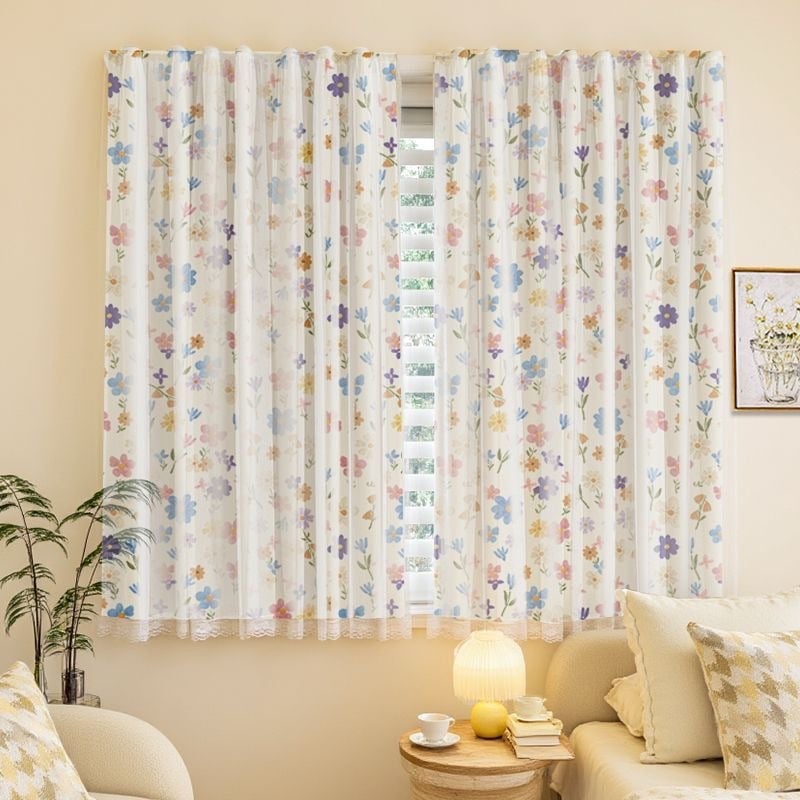 Vászonanyagú ajtófüggöny szekrényekhez — anyag: vászon, típus: textil ajtófüggöny, modern minimalist stílus, tájkép mintázat