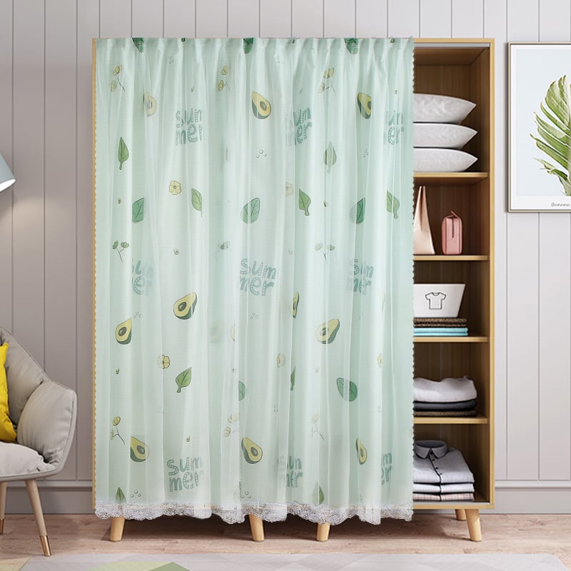 Vászonanyagú ajtófüggöny szekrényekhez — anyag: vászon, típus: textil ajtófüggöny, modern minimalist stílus, tájkép mintázat