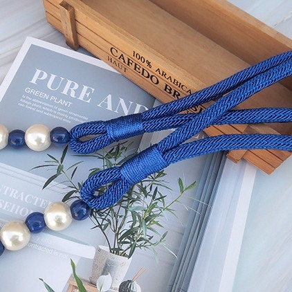 Aizkaru pērlīšu siksņa ar kristāla āķi (Zīmols: Other; Materiāls: Audums; Stils: Pastoraālais)