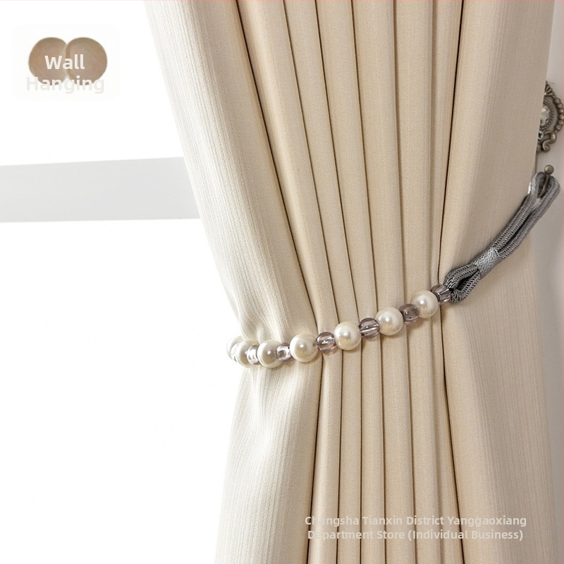 Aizkaru pērlīšu siksņa ar kristāla āķi (Zīmols: Other; Materiāls: Audums; Stils: Pastoraālais)