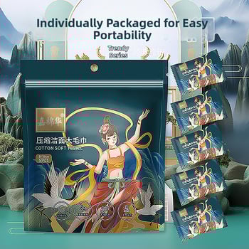 Texture Suspaustas veido veidojošios rankšluostis iš augalinių pluoštų, ekstra stori, 50 g+ vienkartiniam naudojimui, kelionėms