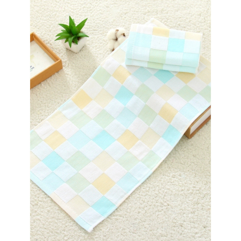 Set pamučnih gaze za djecu, 3 kom, dvostruki sloj, brzo sušeći ručnici za lice, Plain weave 150D, 200 g+