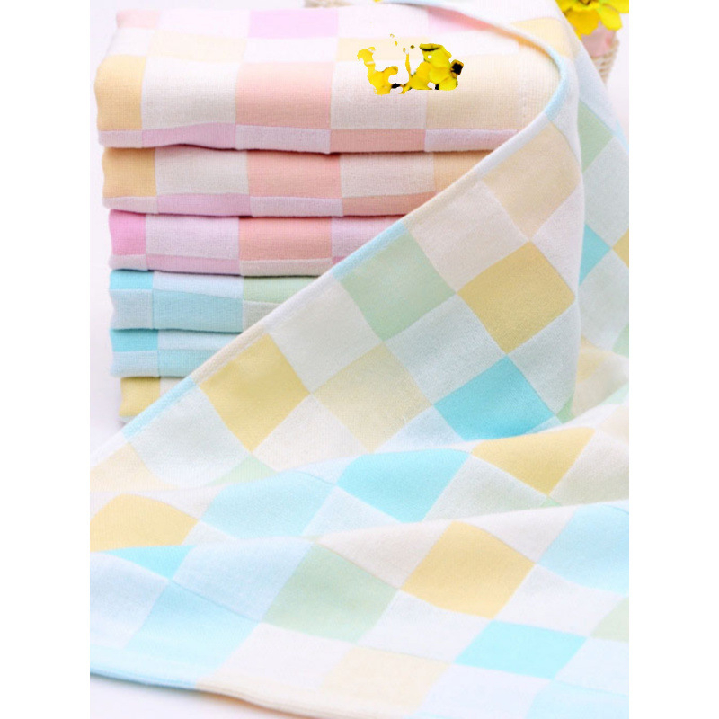 Set pamučnih gaze za djecu, 3 kom, dvostruki sloj, brzo sušeći ručnici za lice, Plain weave 150D, 200 g+