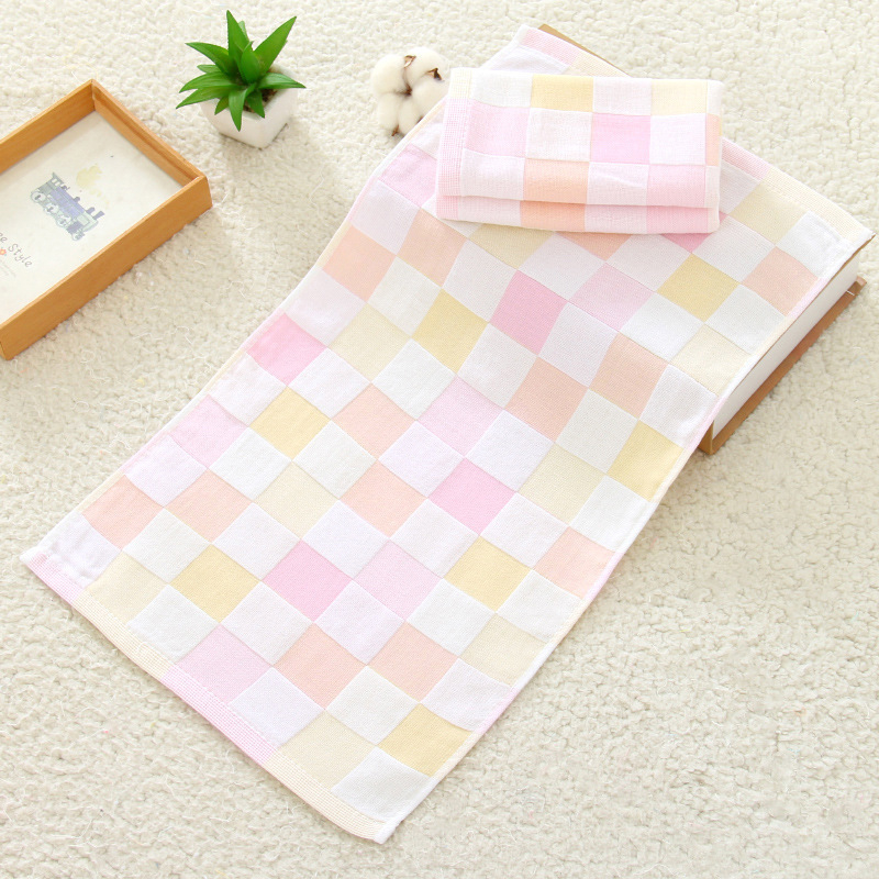 Set pamučnih gaze za djecu, 3 kom, dvostruki sloj, brzo sušeći ručnici za lice, Plain weave 150D, 200 g+