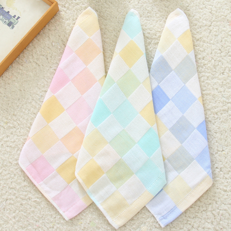 Set pamučnih gaze za djecu, 3 kom, dvostruki sloj, brzo sušeći ručnici za lice, Plain weave 150D, 200 g+