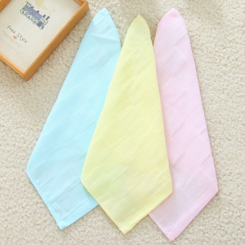 Set pamučnih gaze za djecu, 3 kom, dvostruki sloj, brzo sušeći ručnici za lice, Plain weave 150D, 200 g+