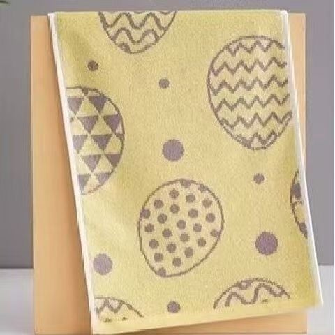 Bambusa šķiedras sejas dvielis bērniem – Jacquard, 55 g, sviedru uzsūkšana 5–10 s, karikatūras dizains