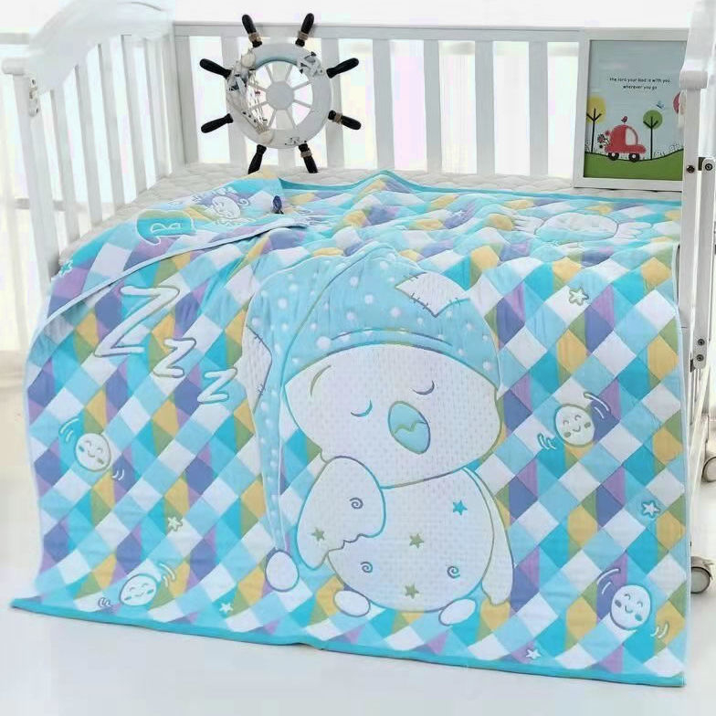 Dječja osuška za kupanje od šest slojeva gaze, 500 g+ težine, Jacquard tkanina, 32 niti, crtani uzorak