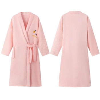 Vannas halāts vīriešiem un sievietēm, ziemas sezonā, korallvelūrs, uzsūcošs, ātri žūstošs