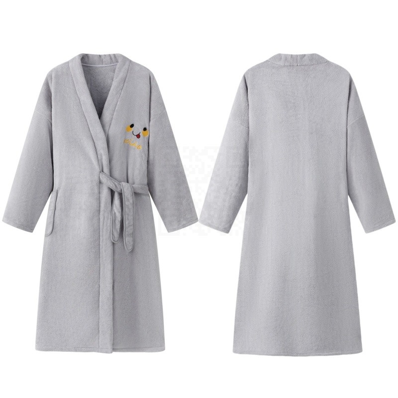 Vannas halāts vīriešiem un sievietēm, ziemas sezonā, korallvelūrs, uzsūcošs, ātri žūstošs